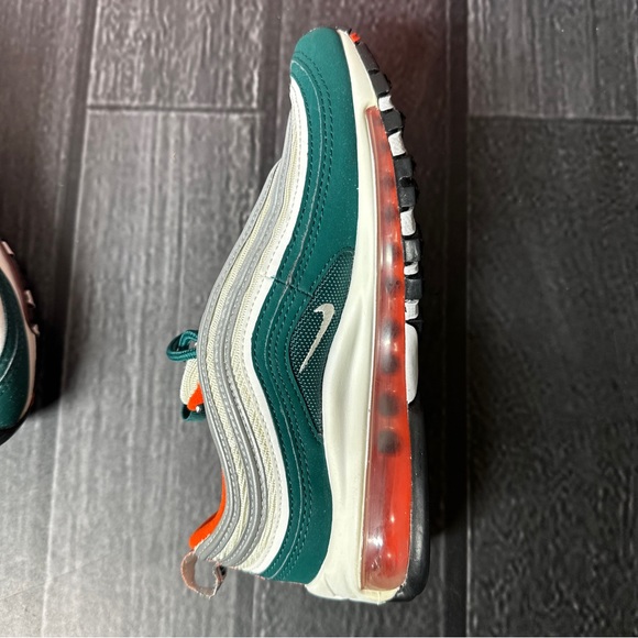 Nike Air Max 97 Miami hurricanes size 4Y grade school 921522 300 - Picture 6 of 11